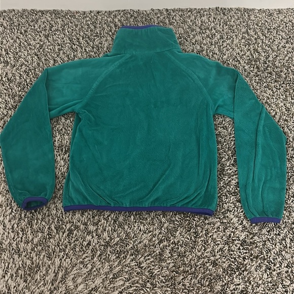 Columbia Girls Fleece Jacket Mint Green Size XS Full zip Zipped Pockets - Picture 2 of 4